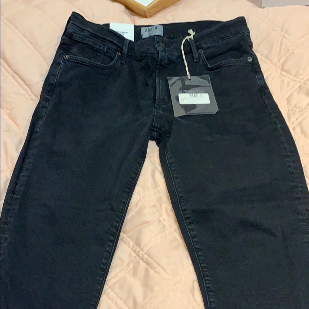 Agolde Sophie hi rise crop jeans in Princeton wash